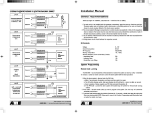 AME MM-1 инструкция по монтажу