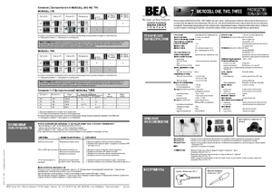 BFT MICROCELL THREE инструкция по эксплуатации и монтажу