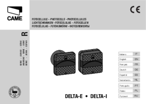 CAME DELTA-E инструкция по монтажу