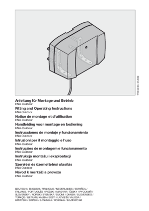 HORMANN HNA Outdoor инструкция по эксплуатации и монтажу