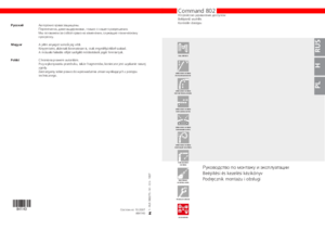 MARANTEC Command 802 инструкция по эксплуатации и монтажу