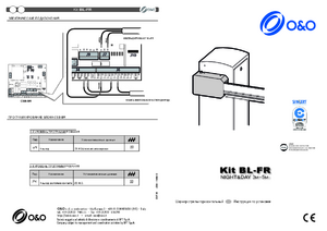 O&O Kit BL-FR инструкция по монтажу