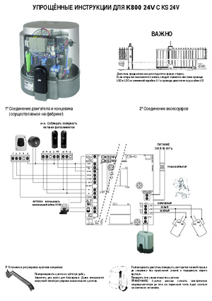 RIB K800 24V с блоком KS 24V краткое руководство