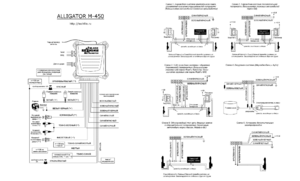 Автомобильная сигнализация ALLIGATOR M-450 схема подключения