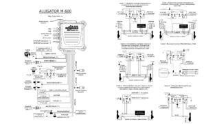 Схема подключения сигнализации Alligator M