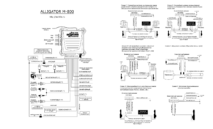 Автомобильная сигнализация ALLIGATOR M-800 схема подключения
