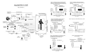 Автомобильная сигнализация ALLIGATOR S-325 схема подключения