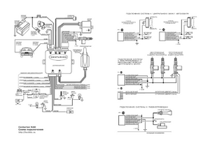 Автомобильная сигнализация CENTURION NAD схема подключения