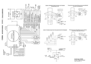Автомобильная сигнализация CHALLENGER 3000i схема подключения
