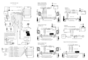 Автомобильная сигнализация CLIFFORD ACE 300 схема подключения
