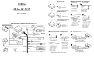 Автомобильная сигнализация COBRA GLOBE AK-3198 схема подключения