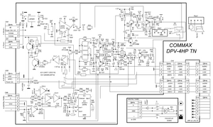 Видеодомофон COMMAX DPV-4HP TN схема электрическая принципиальная