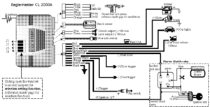Автомобильная сигнализация EAGLEMASTER CL-2000A схема подключения