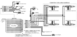 Автомобильная сигнализация EAGLEMASTER CL-23A схема подключения
