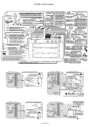 Автомобильная сигнализация SCHER-KHAN JUNGLE схема подключения