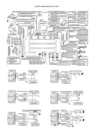 Автомобильная сигнализация SCHER-KHAN MAGICAR A NEW схема подключения
