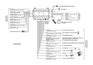 Автомобильная сигнализация VIPER 850XV схема подключения